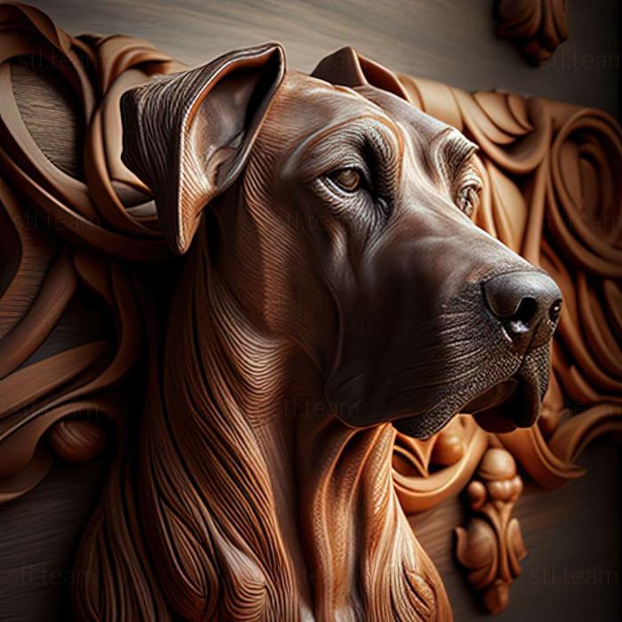 3D model Cuban Great Dane dog (STL)