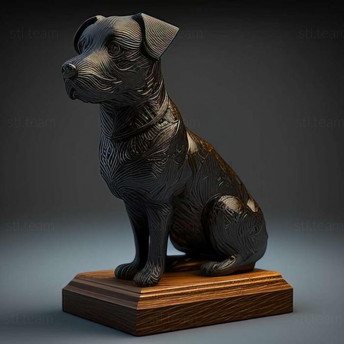 3D model Patterdale Terrier dog (STL)