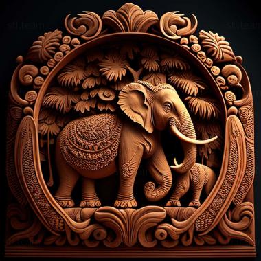 3D модель Знаменита тварина Гуруваюр Кешаван (STL)