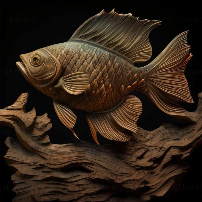 3D model Amazonian mollinesia fish (STL)