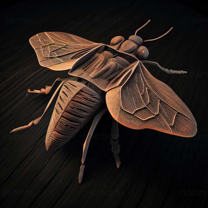 3D модель Grammoptera ustulata (STL)