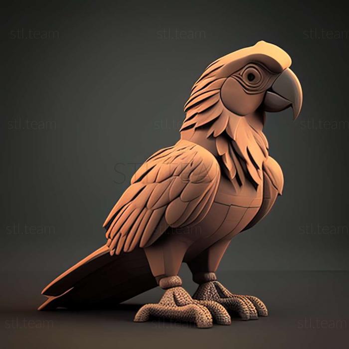 3D model Alex parrot famous animal (STL)