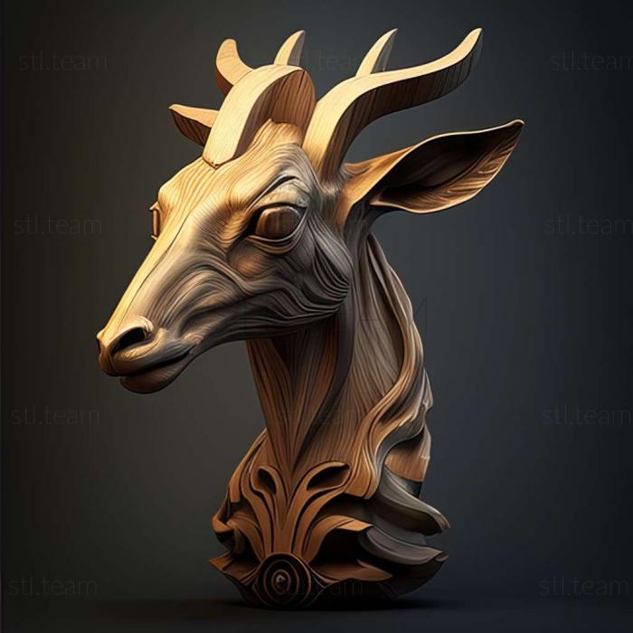 3D model Hubert famous animal (STL)