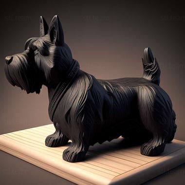 3D model Scottish Terrier dog (STL)