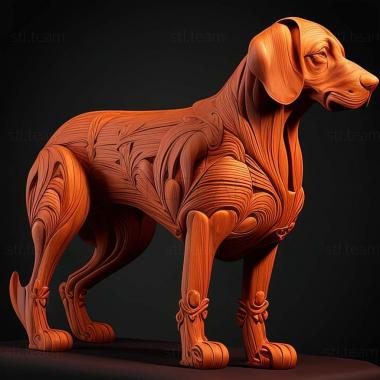3D модель Швейцарська гонча собака (STL)