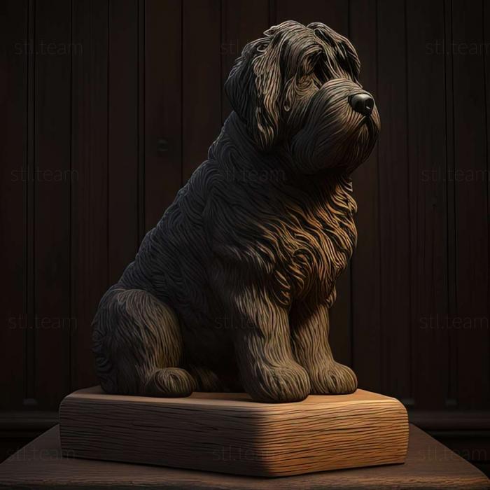 3D model Ardennes Bouvier dog (STL)