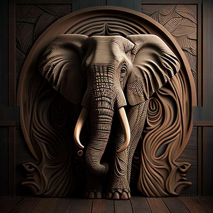 3D model Batyr elephant famous animal (STL)