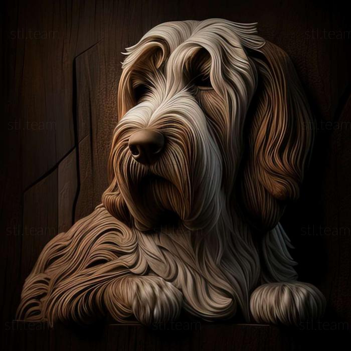 3D model The Great Vendean Basset Griffon dog (STL)