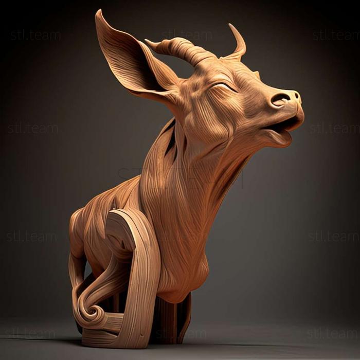 3D model Thrown famous animal (STL)