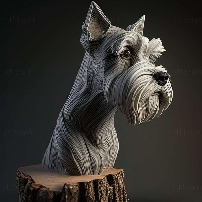 Zwergschnauzer dog