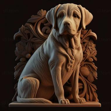 3D model Portuguese podengu dog (STL)