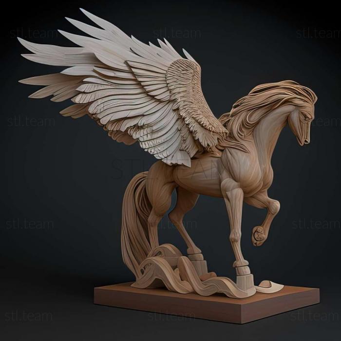 pegasus on stand barocue style