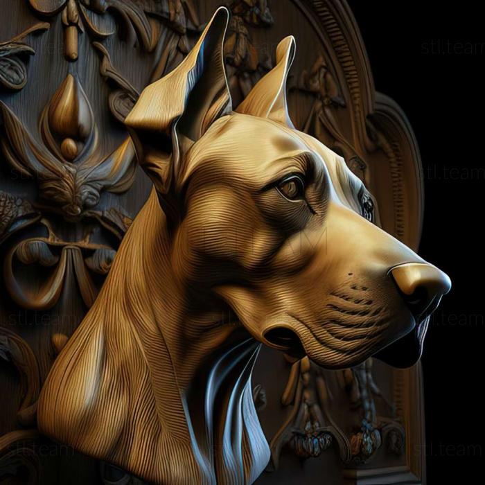 3D model The Great Dane of Argentina dog (STL)