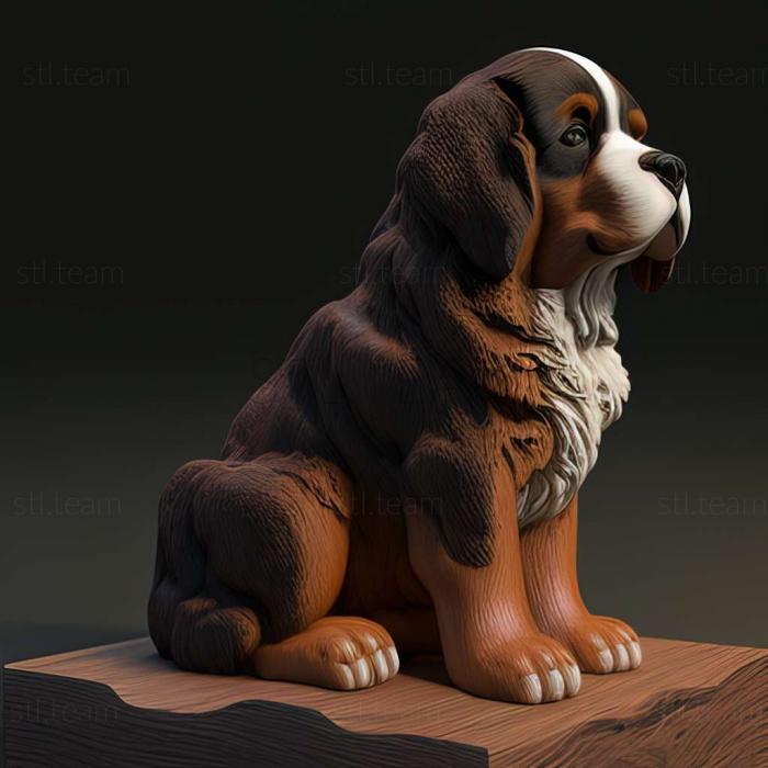 3D модель Бернская гончая собака (STL)