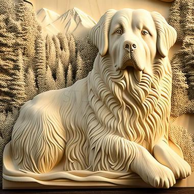 3D модель Пиренейская горная собака (STL)