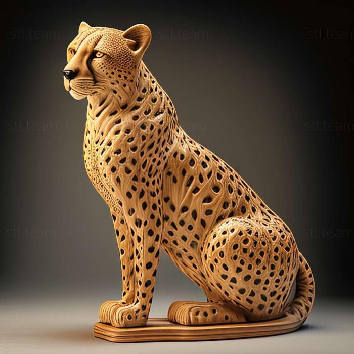 3D model Sarah cheetah famous animal (STL)
