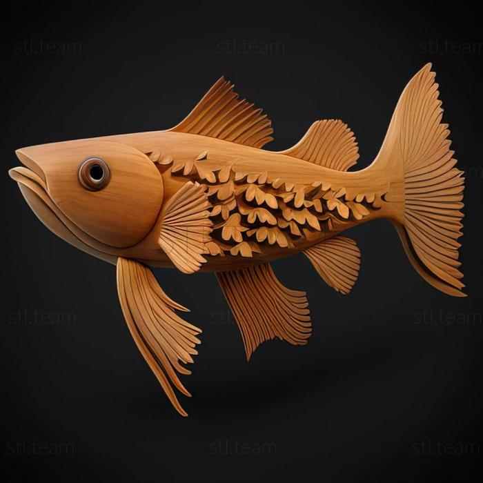 3D модель Малабарская рыба данио (STL)