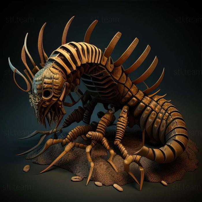 3D model Scolopendra dalmatica (STL)