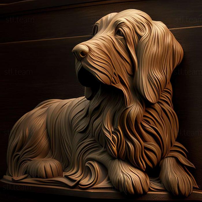 3D model Vendee Basset Griffon dog (STL)