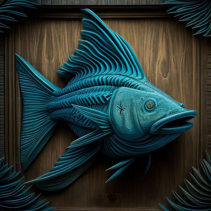 3D модель Синий сом анциструс рыба (STL)