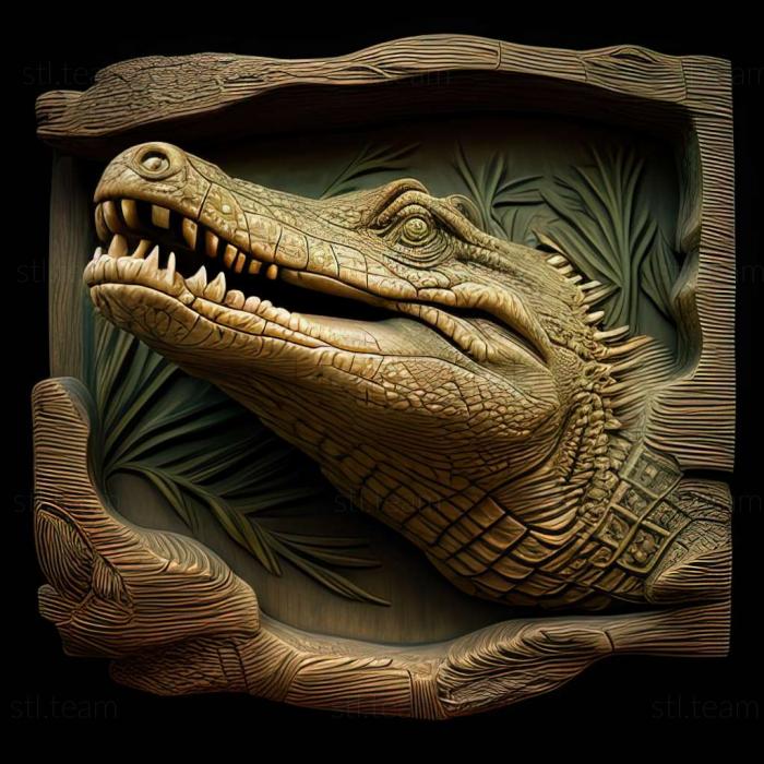 3D model Cassius crocodile famous animal (STL)