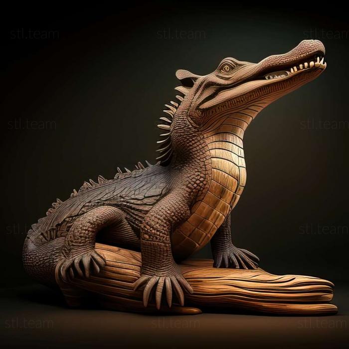 3D model Lolong famous animal (STL)