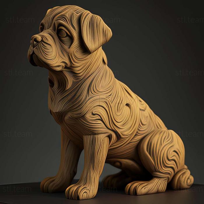 3D модель Собака-покровитель знаменитое животное (STL)