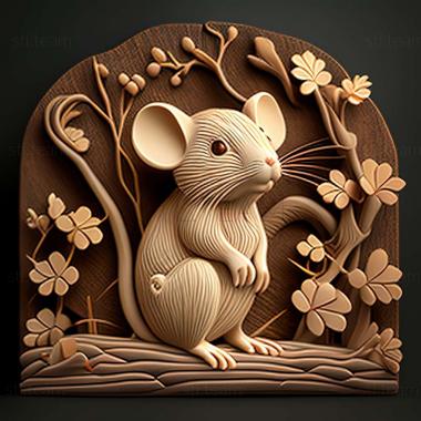 3D модель Відома тварина миша Кагуя (STL)