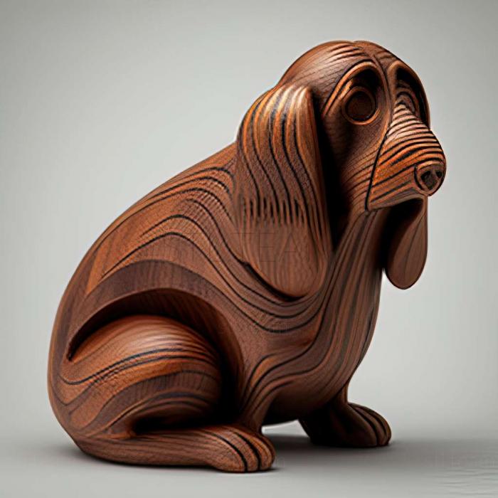 3D модель Мунк собака известное животное (STL)