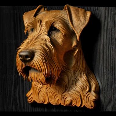 3D model German Jagdterrier dog (STL)