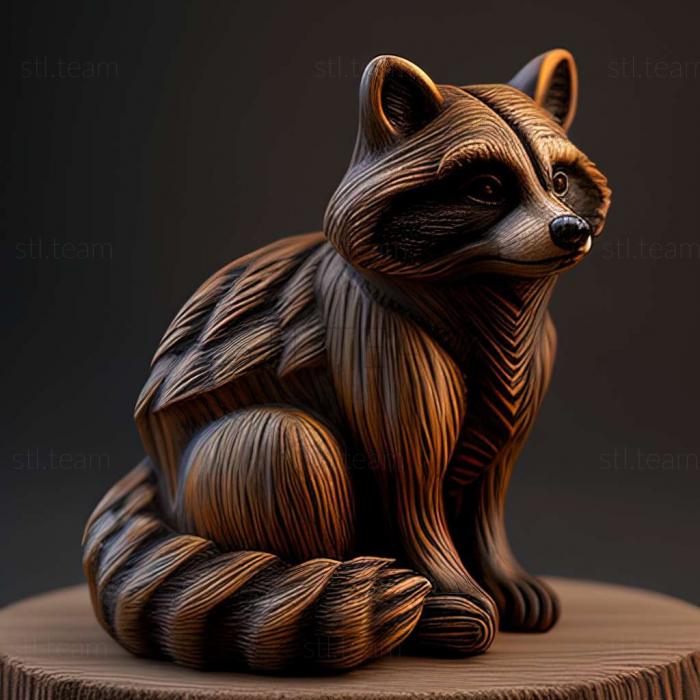 3D model Raccoon from Kherson famous animal (STL)