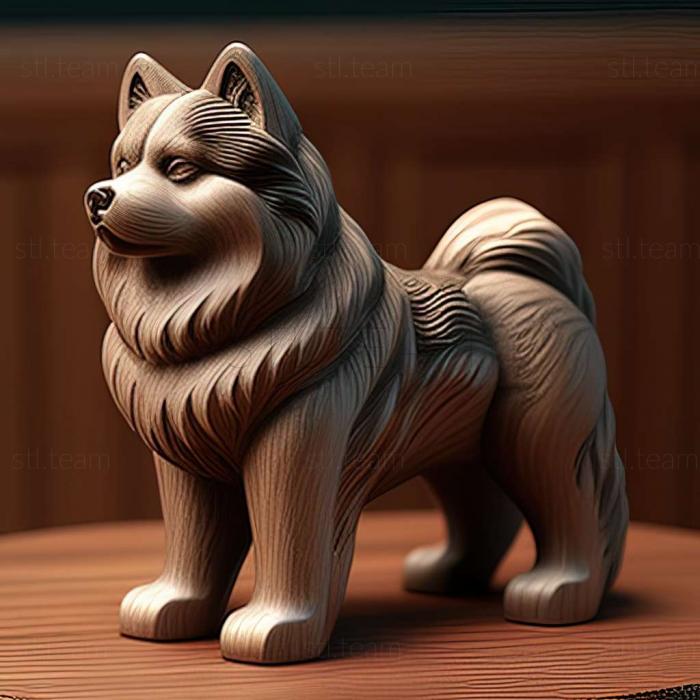 3D модель Аляскинський маламут собака (STL)