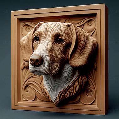 3D model Anglo French Small Hound dog (STL)