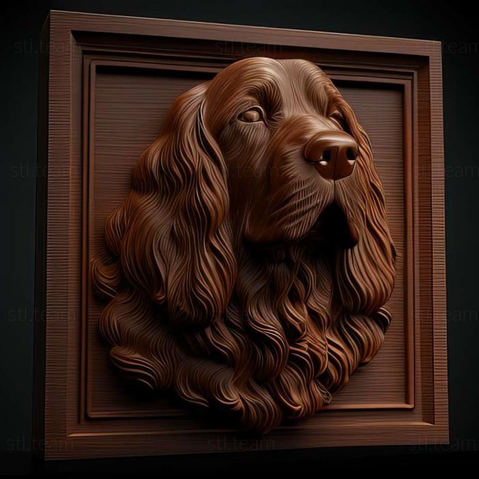 3D model Sussex Spaniel dog (STL)