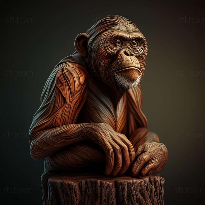 3D модель Propithecus perrieri (STL)