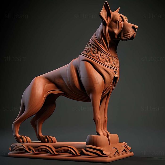 3D model Yale dog famous animal (STL)