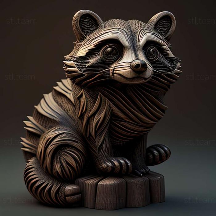 Raccoon from Kherson famous animal