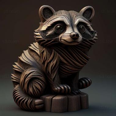 3D model Raccoon from Kherson famous animal (STL)