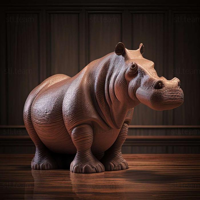 3D model Hippopotamus pentlandi (STL)