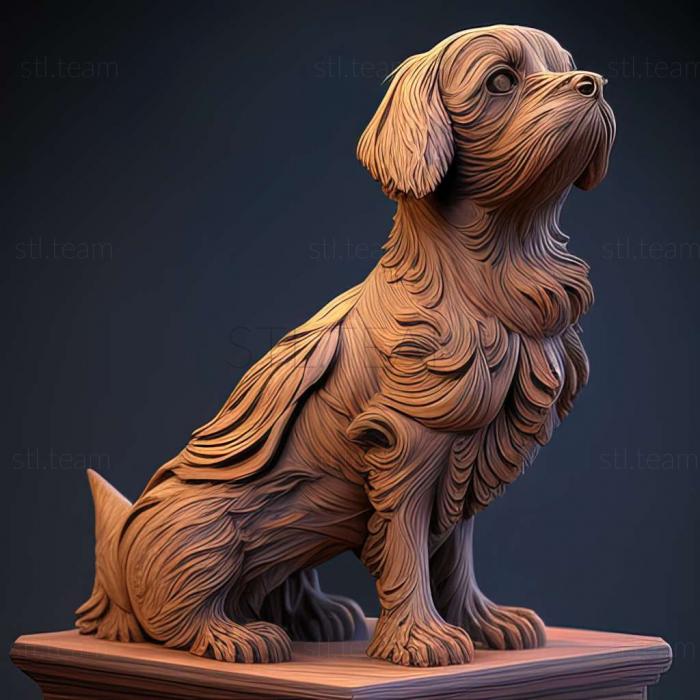 3D model Nivernais Griffon dog (STL)