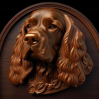 3D model Sussex Spaniel dog (STL)