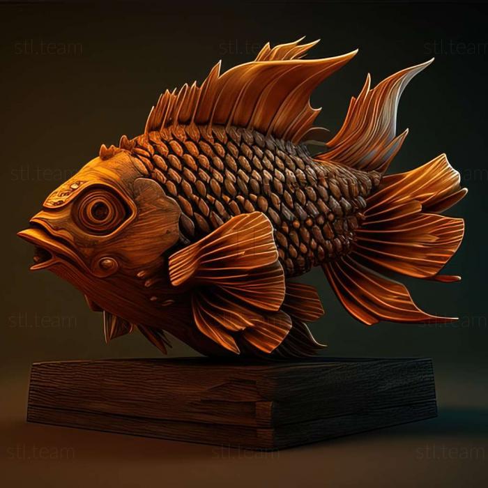 3D модель Hemichromis lifalili (STL)