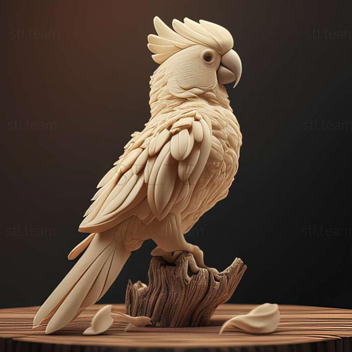 3D model Cookie cockatoo famous animal (STL)