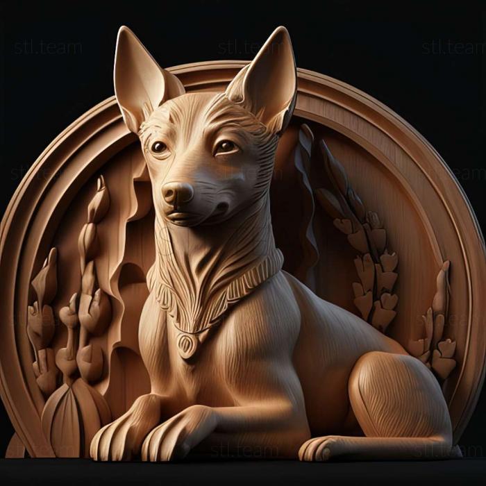 3D model Japanese Terrier dog (STL)