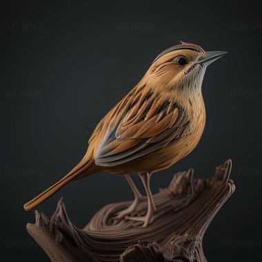 3D модель Cisticola bakerorum (STL)