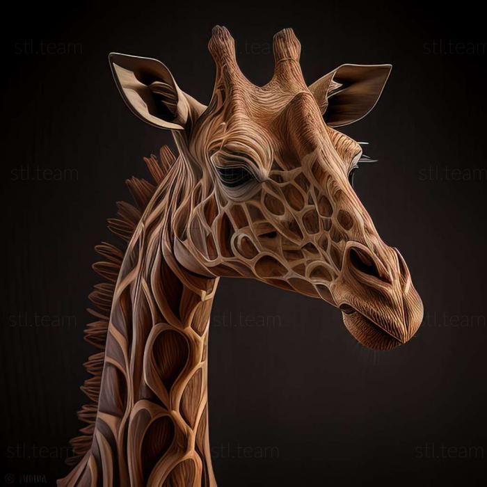 3D модель Giraffa sivalensis (STL)