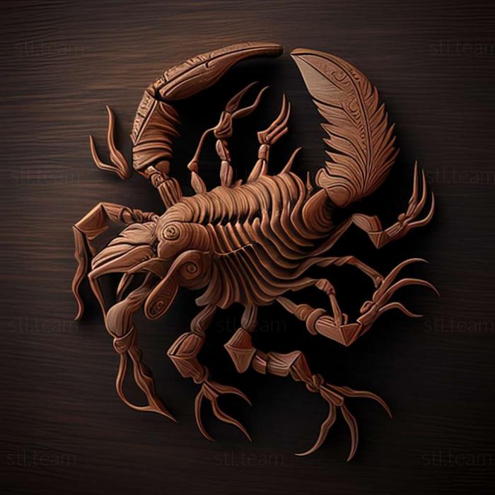 3D модель Euscorpius germanus (STL)