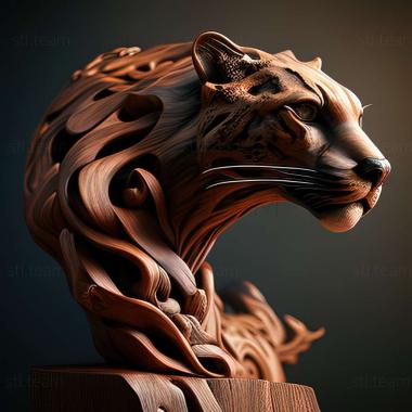 3D модель Panthera palaeosinensis (STL)