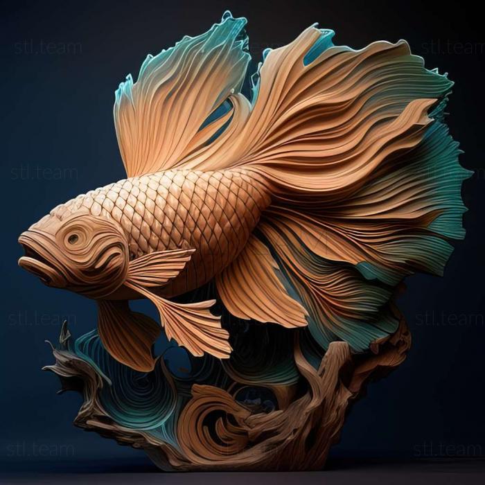 3D модель Гігантська бойова риба риба (STL)
