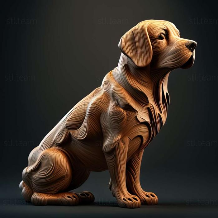 3D model Rafeiro do Alentejo dog (STL)